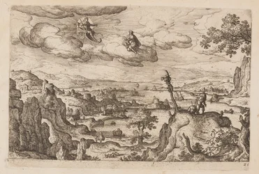 Plate 25, from Landscapes with Scenes from the Old and New Testament and Ovid’s Metamorphoses