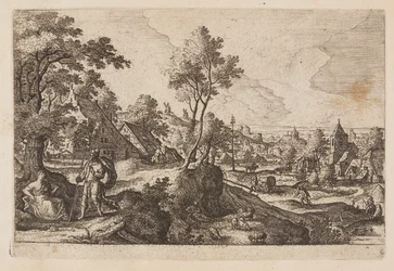 Plate 6, from Landscapes with Scenes from the Old and New Testament and Ovid’s Metamorphoses