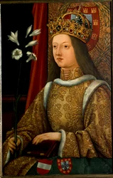 Portrait of Alienor of Portugal, after an original of 1468