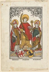 Saint Valentine, Saint Stephen and Saint Maximilian