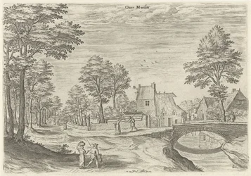 View of the Road to the Brussels City Gate Overmolen