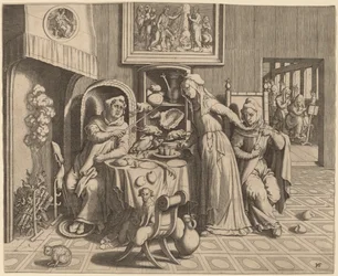 The Amorous Nun between the Abbot and the Monk