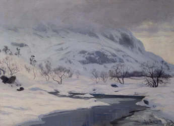 Mountain landscape, winter