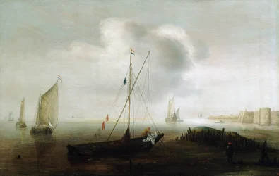 A Fishing Boat Near the Shore