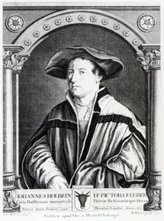 Hans Holbein the Younger, engraved by Bartholomaus Huebner, 1790