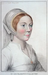 Portrait of Catherine Howard (1520-42) Engraved by Francesco Bartolozzi, 1796