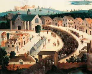 Henry VIII Arriving at the Field of the Cloth of Gold, June 7