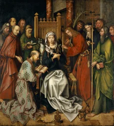 The Death of the Virgin, From the Altarpiece of the Dominicans in Frankfurt, 1501