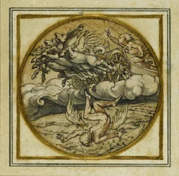 The Fall of Icarus - Design for a pendant or hat badge