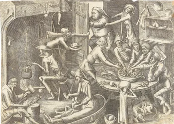 The Poor Kitchen After Pieter Brueghel I, ca 1563