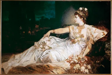Actress Charlotte Wolter as Messalina