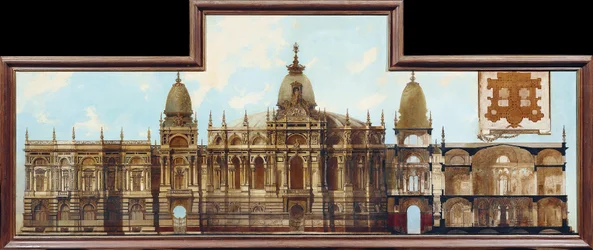 Design for a Palace: Back and Floor Plan