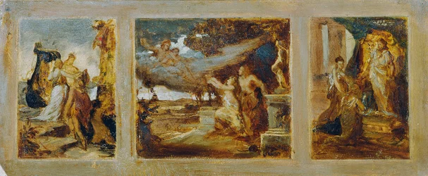 Sketch for a Triptych with Mythological Scenes