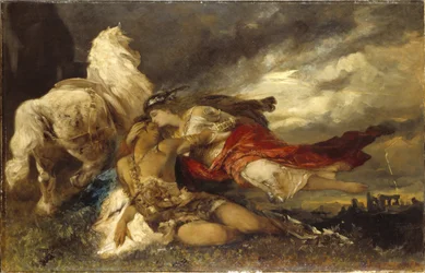Valkyrie and a Dying Hero