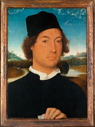 Portrait of an Unknown Man, with Landscape