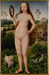 Vanity, Central Panel from the Triptych of Earthly Vanity and Divine Salvation