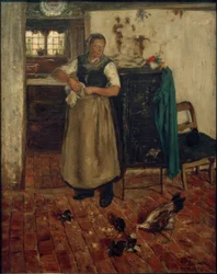 H.P. Feddersen, Frisian Woman in the Kitchen