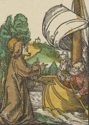 Christ Calming the Storm on Lake Tiberias, from Das Plenarium