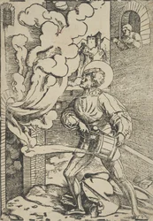 Saint Florian (restrike)