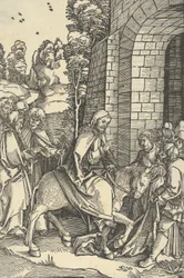 The Entry into Jerusalem, from Speculum Passionis Domini Nostri Ihesu Christi