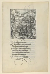 Unfalo Endangering Theuerdanck, Causing the Explosion of Three Cannons, from Theuerdanck