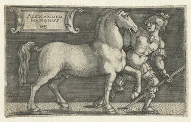 Alexander the Great with His Horse Bucephalus