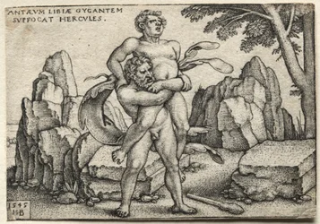 The Labors of Hercules: Hercules Crushing Antaeus