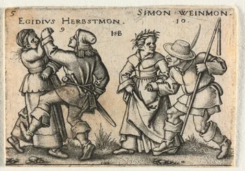 The Peasant Wedding or the Twelve Months: 9-Egidius Herbstmon 10-Simon Weinmon