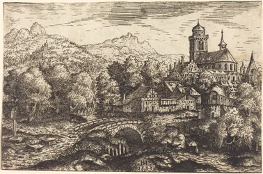 Mountainous Landscape with a Village