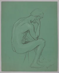 Nude of a Seated Man