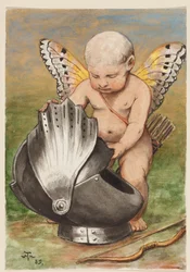 Cherub with Helmet