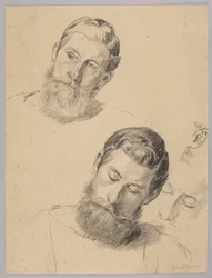 Four Studies of a Bearded Man