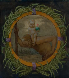 Saint Christopher in the Reed Wreath