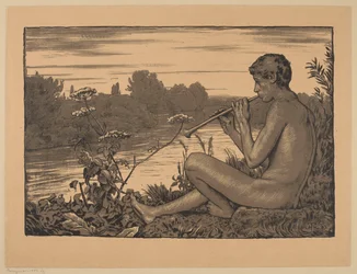 Faun Playing the Flute