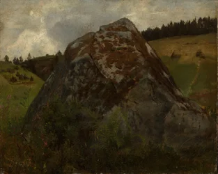 Rock in a Meadow Valley