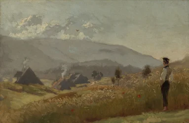 Young Farmer at the Cornfield