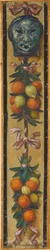 Wall Frieze from the Music Room of the Pringsheim House, Munich: Mongolian Mask with Bundles of Oranges and Lemons. Right of Inv.-No. 1918