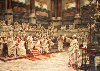 Cicero in the Senate Accuses Catiline of Conspiracy, October 21, 63 BC