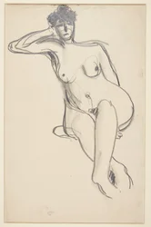 Seated Female Model