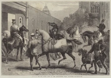 Arrivals for the Horse Show at the Agricultural Hall, Islington