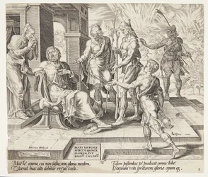 Blessed Are the Poor in Spirit. Job Receiving the Ill News of His Misfortune