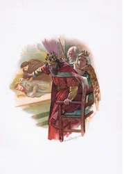 Queen Gertrude, illustration from Hamlet
