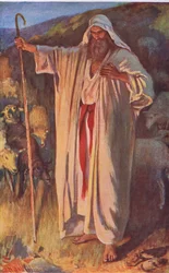 The Burning Bush (Illustration from Pictures That Teach The Crown Series, 1920)