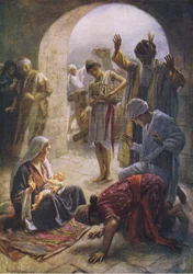 The visit of the wise men, illustration from Harold Copping Pictures: The Crown Series