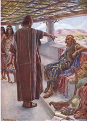 Thou Art the Man (Illustration from Pictures That Teach The Crown Series, 1920)
