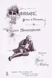 Title page design, illustration from Hamlet