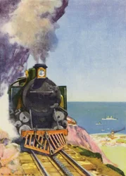 A Mountain Railway in the Andes