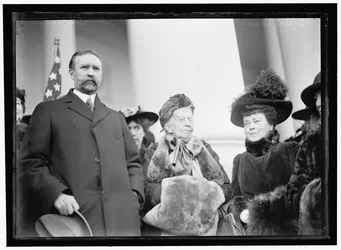 Miss Belva Ann Lockwood, with Senator Southerland
