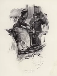 Characters Jane Cable and Graydon from the novel Jane Cable, by George Barr McCutcheon