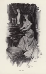 Woman singing at the piano